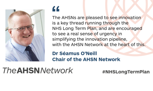Role of AHSNs highlighted in NHS Long Term Plan