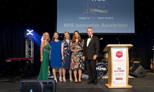 NHS Innovation Accelerator scoops industry body impact award