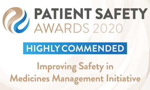 Proud to be Highly Commended at the HSJ Patient Safety Awards