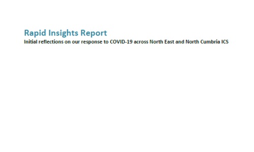 North East and North Cumbria ICS Rapid Insights Report