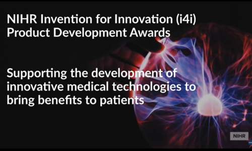 NIHR Invention for Innovation (i4i) Programme launches latest round of funding.
